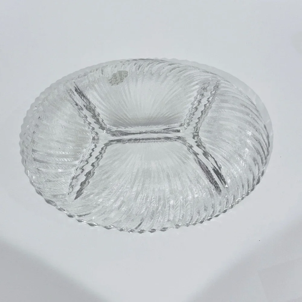 NOS Vintage Crystal Clear Studios Ashford Pattern‎ Oval Sectional Style# 323902